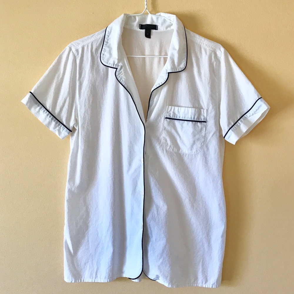 J. Crew White Blouse